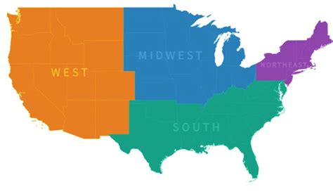 Us Map Broken Into Regions | Hot Sex Picture