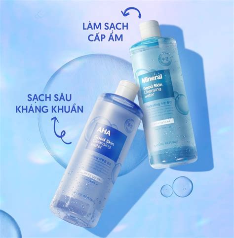 nuoc tay trang good skin mineral ampoule cleansing water mlnuoc tay