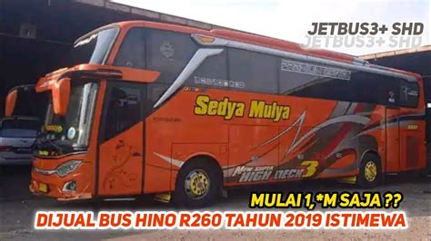 DIJUAL BUS HINO R260 TAHUN 2019 UNIT ISTIMEWA SIAP PARIWISATA MULAI 1