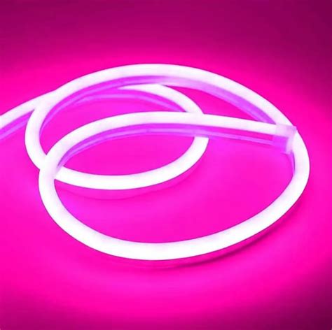 Mangueira Fita De Led Rosa Neon Flexivel V Mt El Trico Fita