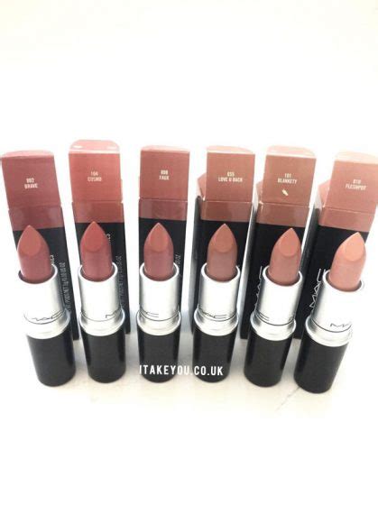 Shades Of Nude Mac Lipsticks Mac Brave Vs Cosmo Vs Faux Vs Love U