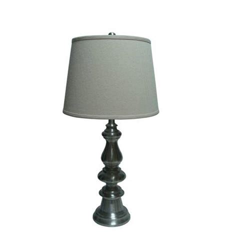 Fangio Lighting In Brushed Steel Metal Table Lamp Bs The Home