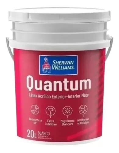 Tinta L Tex Branca Quantum Sherwin De Litros Para Interior E