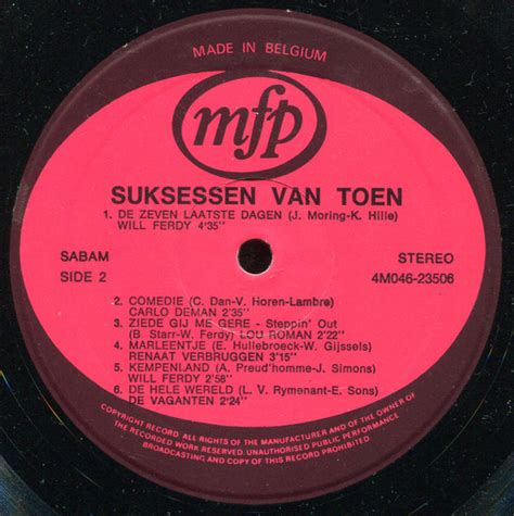 Various Successen Van Toen LP Comp Akerrecords Nl