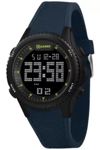 Reloj Digital X Games Xmppd609 Para Hombre Negro Y Azul MercadoLibre