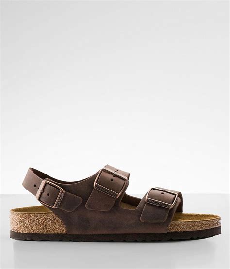 Birkenstock® Milano Oiled Leather Sandal Womens Shoes In Habana Buckle