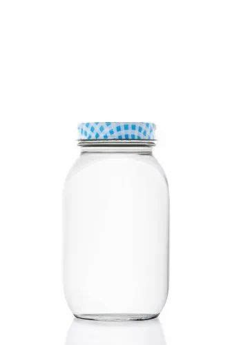 Ml High Ball Mason Glass Jars For Storage Decoration With Blue