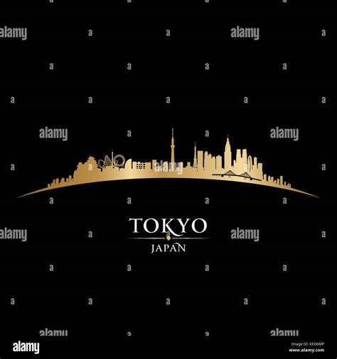 Tokyo Japan Skyline Detailed Vector Silhouette Stock Vector Image And Art