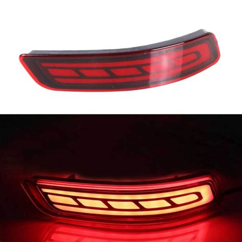 Car Led Rear Fog Lamp Bumper Light Brake Light Dynamic Turn Signal Reflector For Toyota Corolla