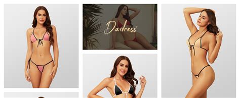 Amazon Dadress Micro Bikini Sets Extreme Sexy Halter Swimsuit For Women Tie Side G String