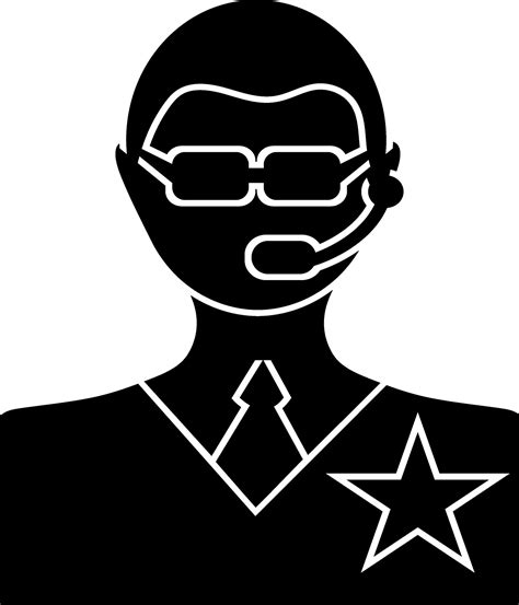 Character of a call center boy in black and white color. 25041707 Vector Art at Vecteezy