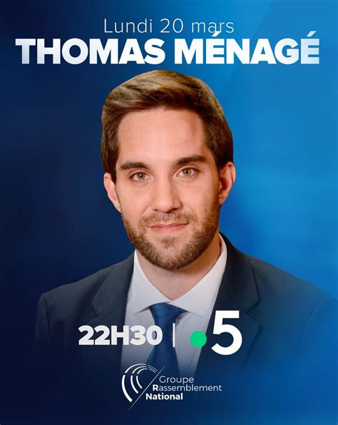 Thomas Ménagé on Twitter Je vous retrouve ce soir à 22h30 sur