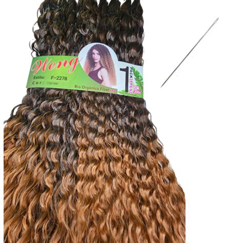 Kit Cabelo Organico Cacheado Agulha Weng Tela Macio Shopee Brasil