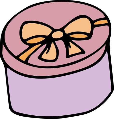 Cute Doodle Present Gift Box Hand Drawn Illustration 45742299 Vector