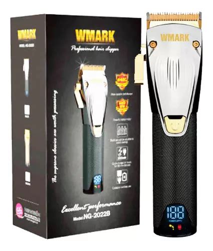 Maquina De Cortar Cabelo Wmark Ng B Tela Led Sem Fio Frete Gr Tis