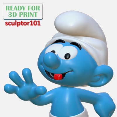 The Smurfs Smurfette 3D Model By Sculptor101