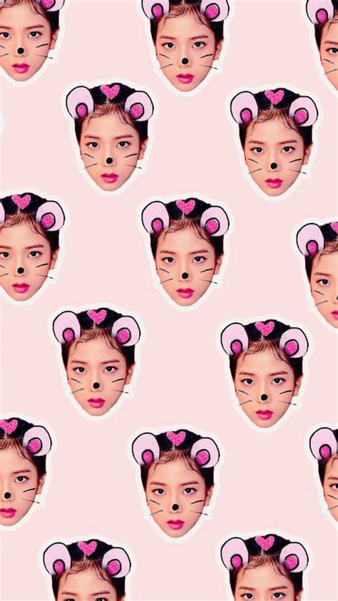 Download Blackpink Jisoo Cute Pattern Wallpaper