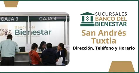 Banco del Bienestar San Andrés Tuxtla Sucursales 2025