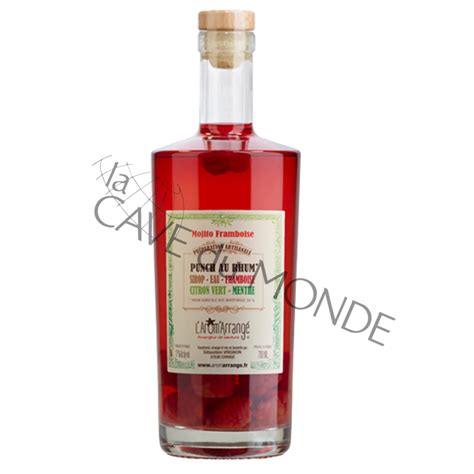 Rhum Arrangé Punch Au Rhum Mojito Framboise 17° 70cl