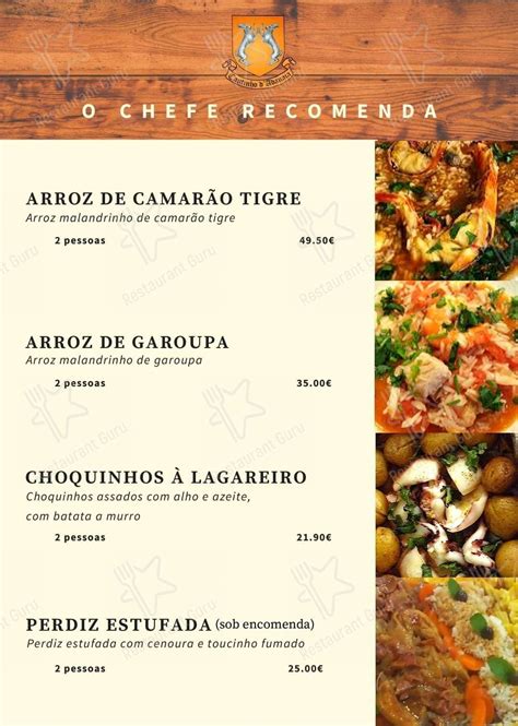 Menu Em Cantinho Da Adanaia Restaurante Alverca Do Ribatejo