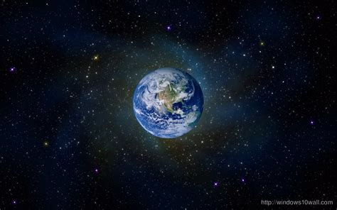 Earth In Space Background Wallpaper - windows 10 Wallpapers