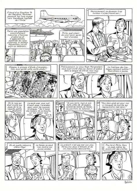 Planche originale n07 Huit heures à Berlin Blake et Mortimer