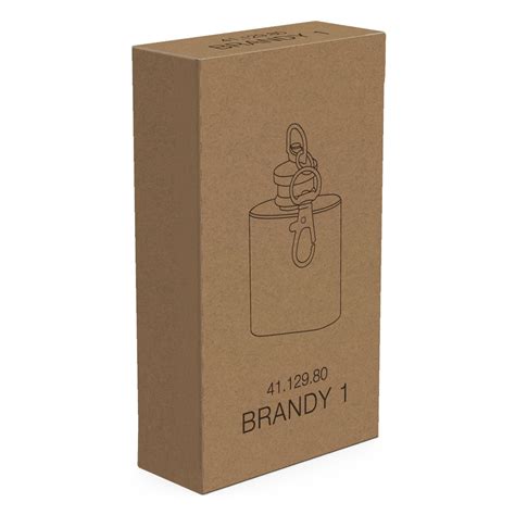 BRANDY 1 Metalna Pljoska 30 Ml Srebrna Iksshop