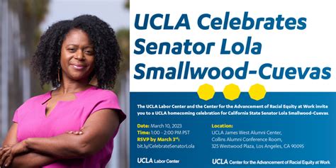 Ucla Celebrates Senator Lola Smallwood Cuevas Ucla Labor Center