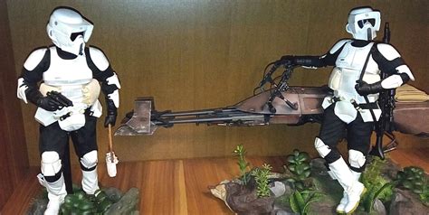 Hot Toys MMS Return Of The Jedi Scout Trooper And Speeder Bike