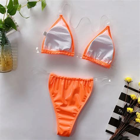 Custom Extreme Micro Bikini 2023 Pu Costume Da Bagno In Pelle Femminile