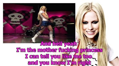 Avril Lavigne Girlfriend Instrumental Lyrics Youtube