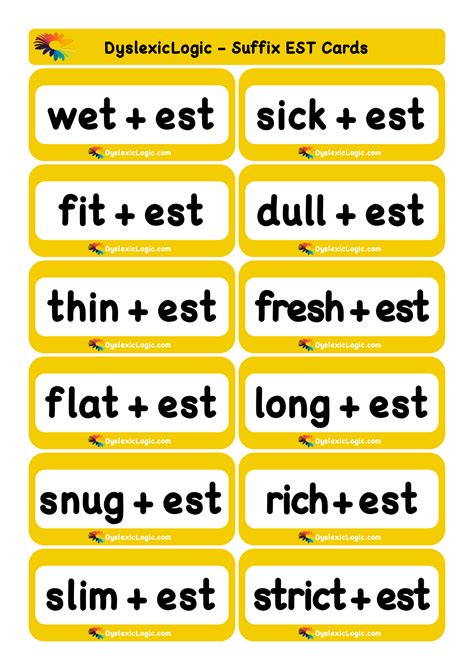 Suffixes — Dyslexic Logic