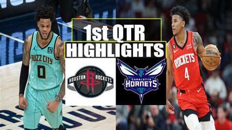 Houston Rockets Vs Charlotte Hornets 1st QTR Highlights Nov 01 23