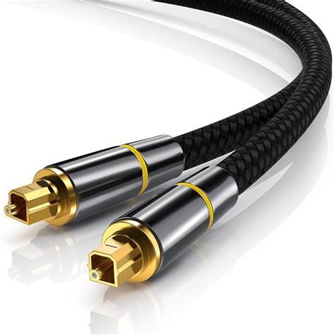 Ototon 3M Câble Optique Audio Numérique Cordon Fibre Optique Toslink