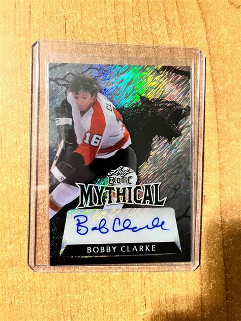 Leaf Metal Hockey Bobby Clarke Exotic Mythical Auto D Ebay