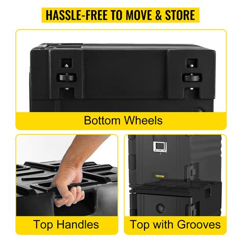 VEVOR Insulated Food Pan Carrier Qt Hot Box For Catering LLDPE Food Box Carrier W Double