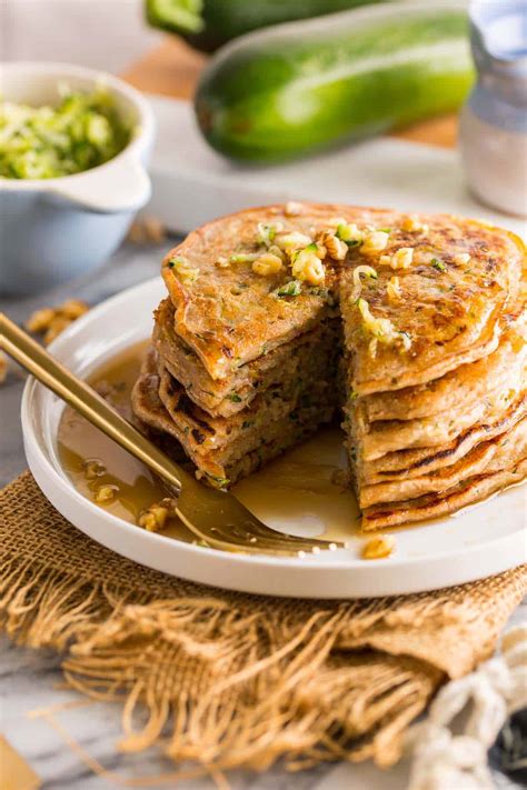 Zucchini Bread Pancakes A Saucy Kitchen