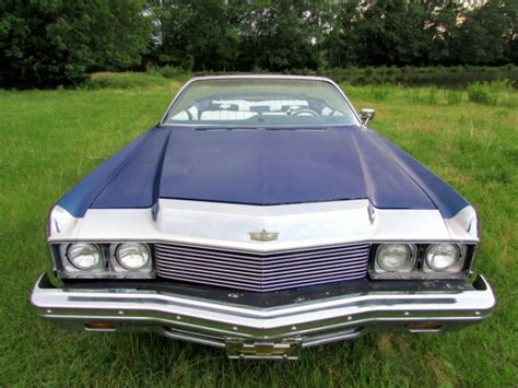 Chevrolet Caprice Convertible Coupe Factory 454 1973 Blue For Sale