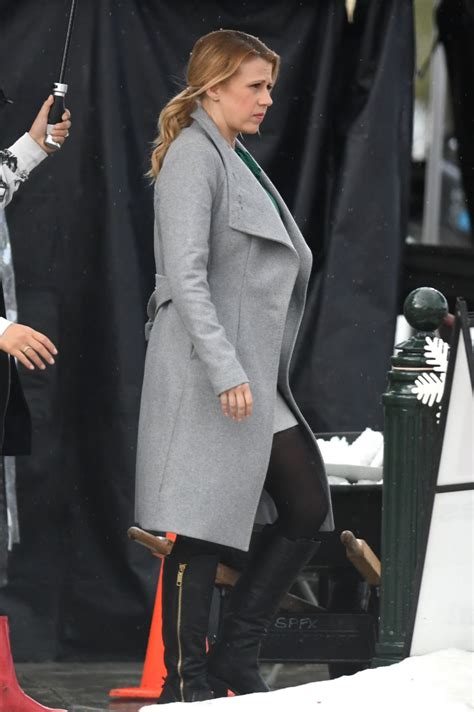 JODIE SWEETIN on the Set of a Christmas Movie in Vancouver 10/13/2017