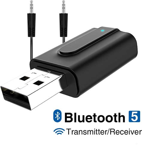 GANYUE Adaptador Bluetooth 5 0 Transceptor de Audio Inalámbrico