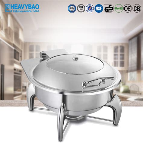 Heavybao Round Induction Chafer Chafing Dish With Show Window China