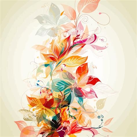 Premium Vector Abstract Flowers Vector