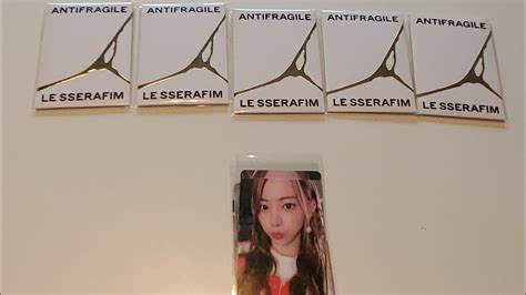 Unboxing Le Sserafim Antifragile Weverse Albums Copies Youtube