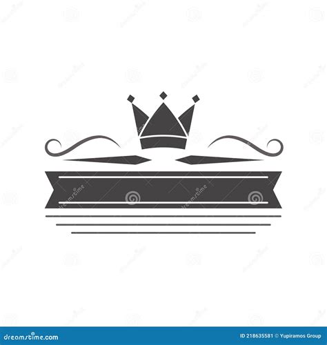 Crown Border Design Vector Illustration | CartoonDealer.com #3470988