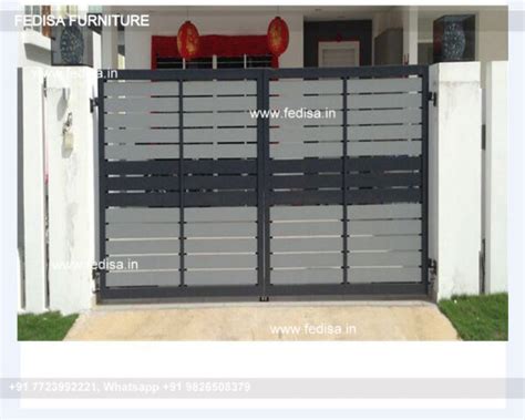 Lohe Ke Darwaje Design Steel Square Pipe Gate Design Flat Entry Gate