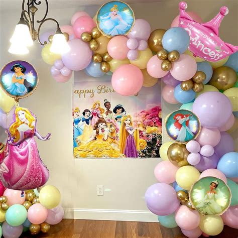 Recolectar Images Decoracion Con Globos De Princesas Disney