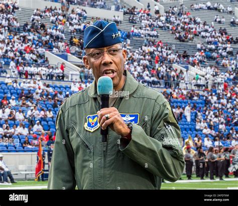 Air Force Chief Of Staff Gen Cq Brown Jr Speaks To Members Of The