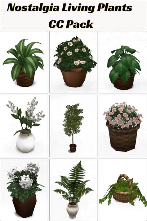 31 Sims 4 Plants CC (Hanging, Indoor, Outdoor Plants, and More ...