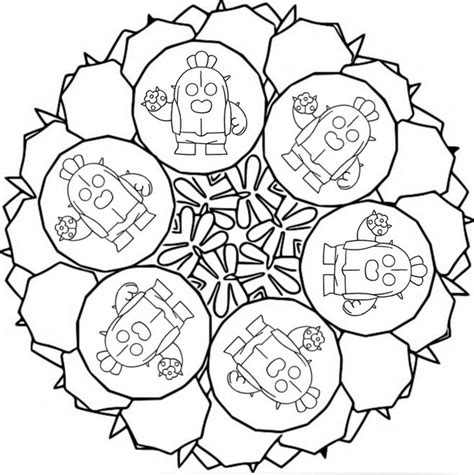 Mandalas De Brawl Stars Para Colorear