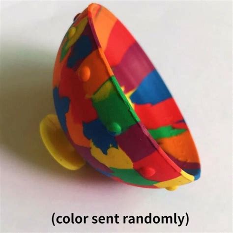 Rubber Bouncing Ball Fidget Toys Hip Hop Pops Bounce Spinner Bowl Anti